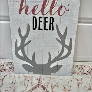 Wall Art with Deer Antlers
